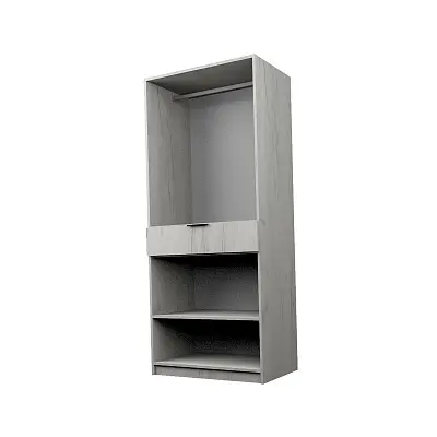 картинка Шкаф ЭКОН распашной 2-х дверный с ящиком со штангой с 2-мя зеркалами от магазина КУПИ КУПЕ